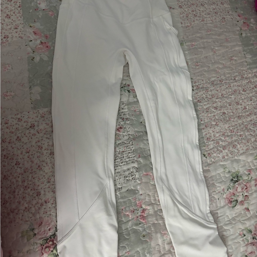 LULULEMON White Athletic Leggings